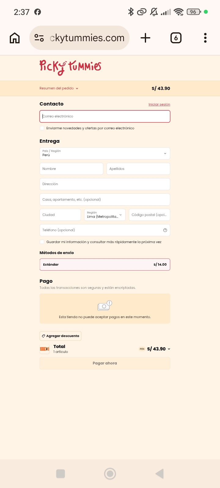 Picky Tummies — CHECKOUT